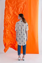 Load image into Gallery viewer, Shirtdress Camila Topo Azul DF