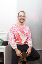 Load image into Gallery viewer, Sweater Kochin &quot;arty&quot;_ Gina pink/red