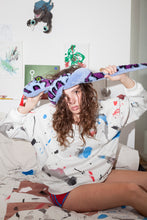 Load image into Gallery viewer, Sweater Kochin &quot;arty&quot; Martina white_blue&amp;red