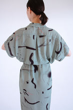 Load image into Gallery viewer, Shirtdress Camila long, trazos verdes