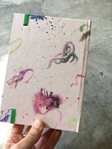 Notebook little monsters pink