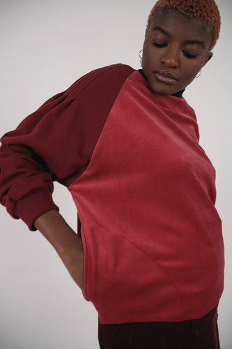 Sweater Kochin pomegranate velvet