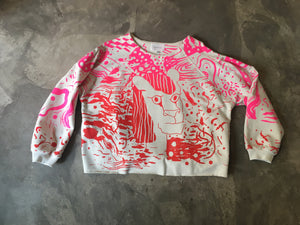 Sweater Kochin "arty"_ Gina pink/red