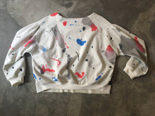 Load image into Gallery viewer, Sweater Kochin &quot;arty&quot; Martina white_blue&amp;red